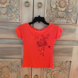 Ossira Coral Floral Shirt
